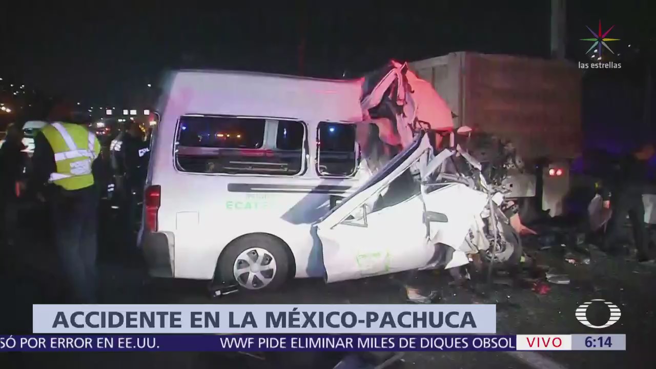 Accidente automovilístico en México-Pachuca varios muertos