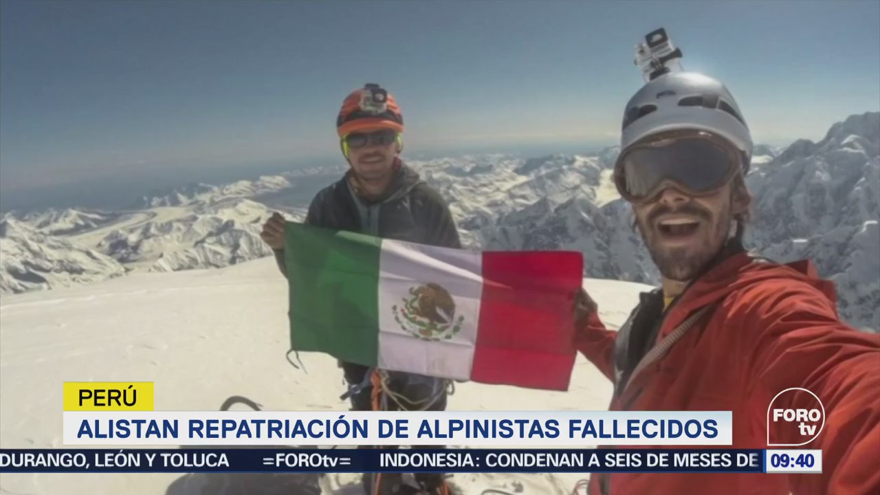 Alistan repatriación de alpinistas fallecidos en Perú