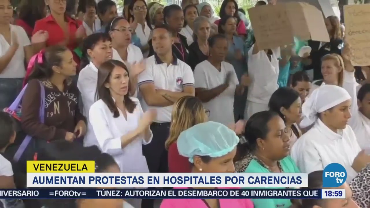 Aumentan Protestas Hospitales Carencias Venezuela