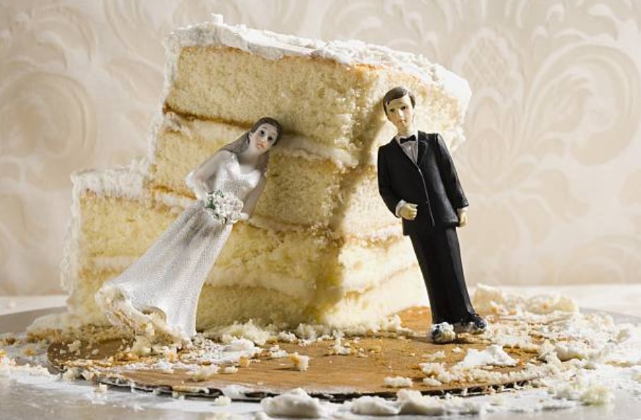 Novia pide el divorcio tres minutos después de casarse