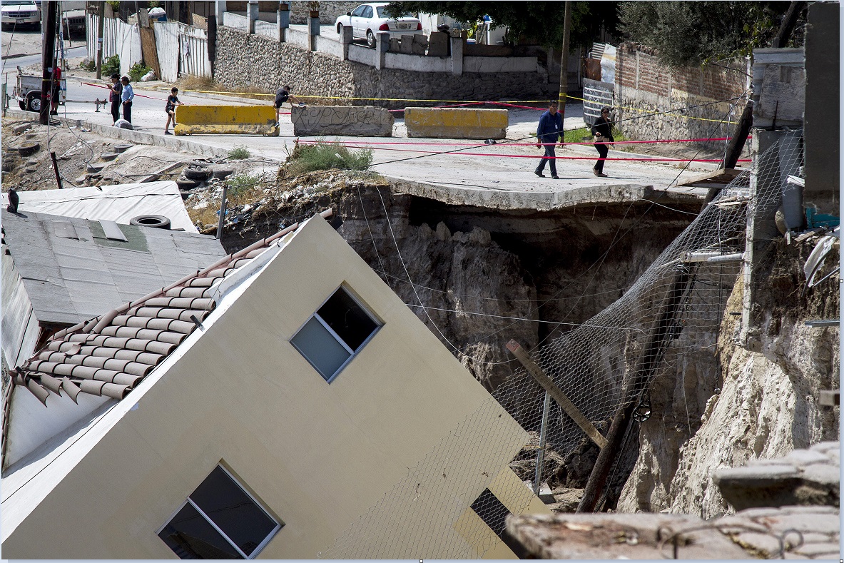 No paran los movimientos de tierra luego de colapso de viviendas en Tijuana