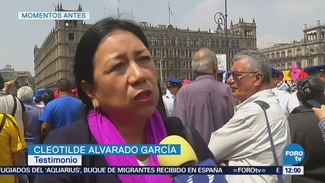 Cleotilde Alvarado, mujer que habló con AMLO en Palacio Nacional