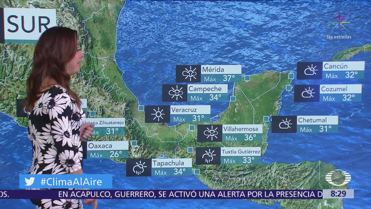 Clima Al Aire: Prevén tormentas en Veracruz, Oaxaca y Chiapas
