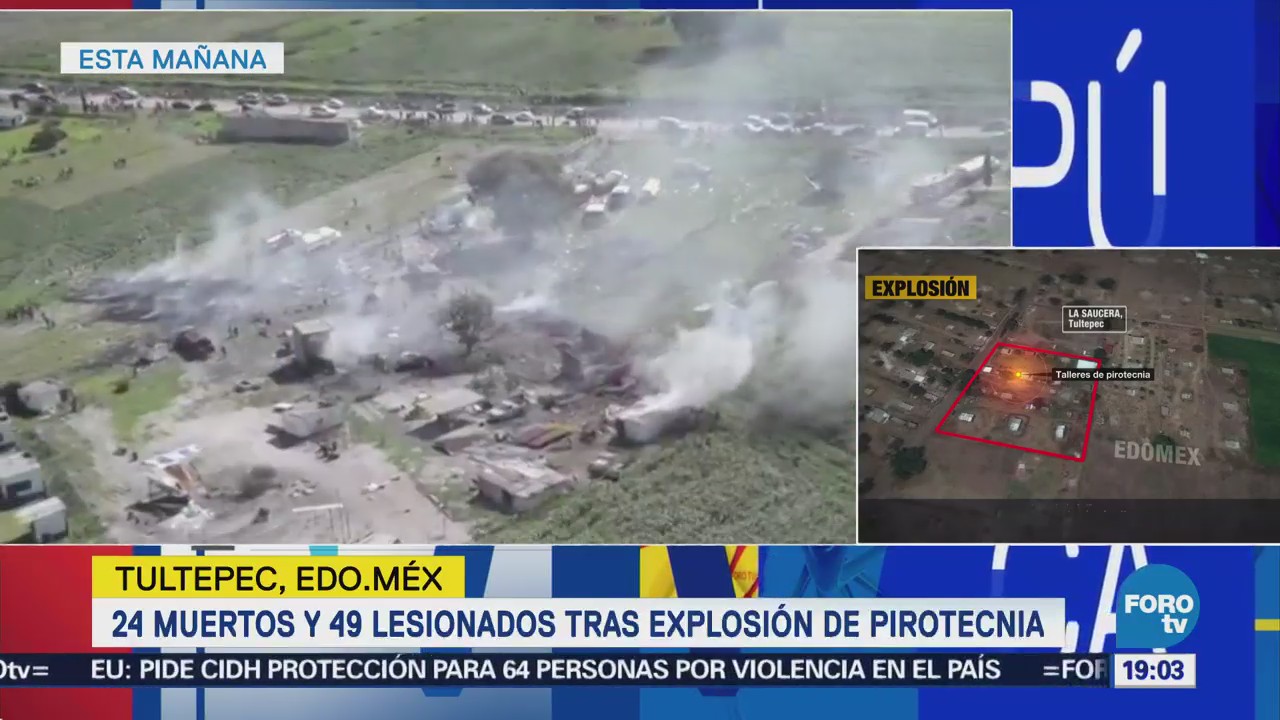 Confirman Muertos Explosiones Pirotecnia Tultepec Edomex