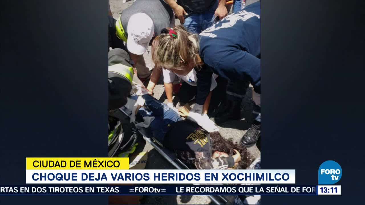 Deja Varios Heridos Choque Xochimilco