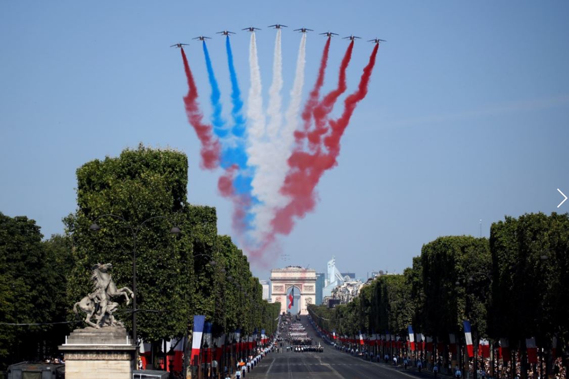 Francia celebra Fiesta Nacional previo al final del Mundial