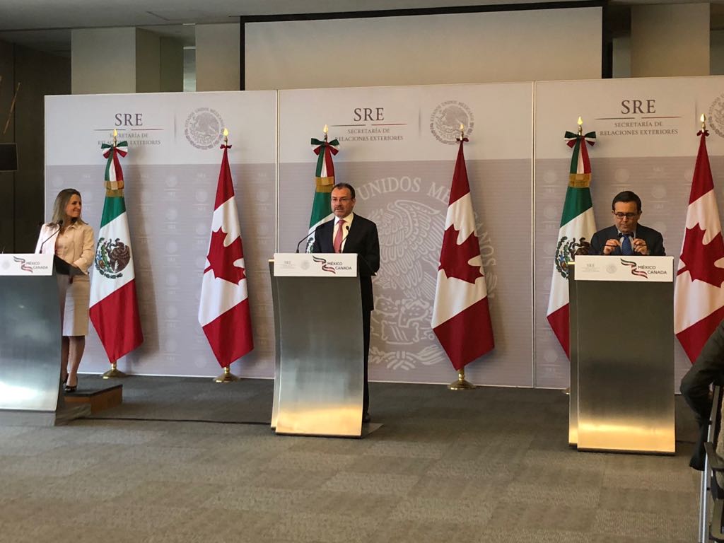 México y Canadá refrendan carácter trilateral del TLCAN