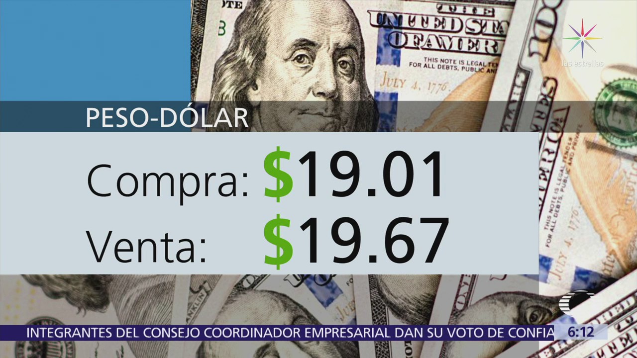 El dólar se vende en $19.67