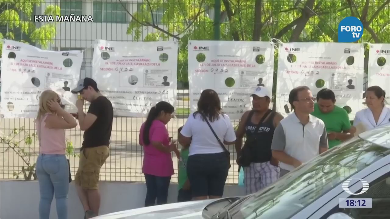 Electores Tabasco Continúan Filas Emitir Voto