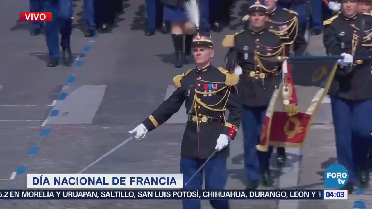 Emmanuel Macron Encabeza Desfile Día Bastilla