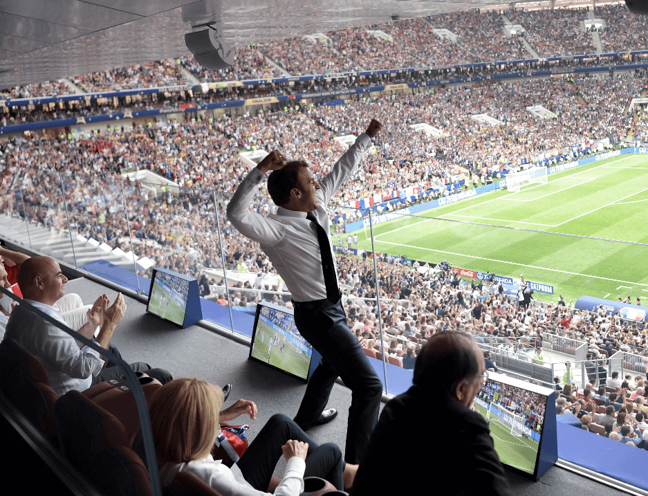 Emmanuel Macron se adueña de las celebraciones