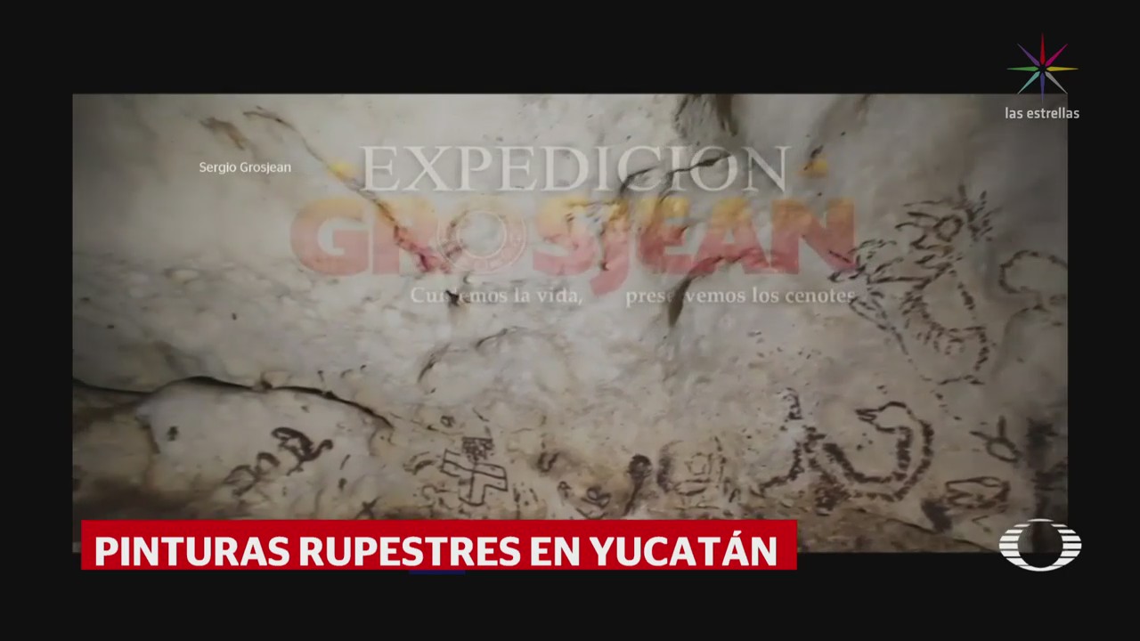 Encuentran pinturas rupestres en cueva de Yucatán