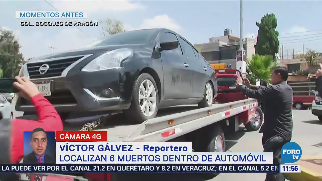 Encuentran seis cadáveres dentro de un automóvil en Bosques de Aragón