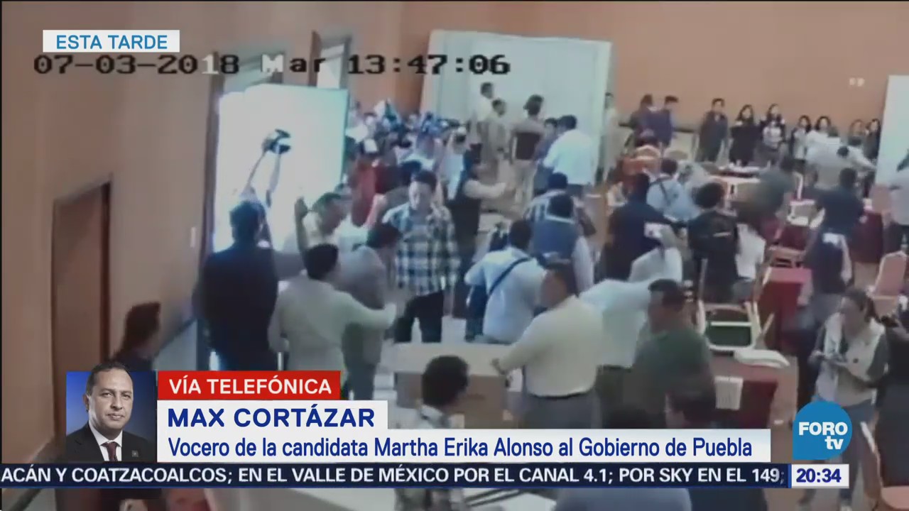 Enfrentamientos hotel de Puebla presunta