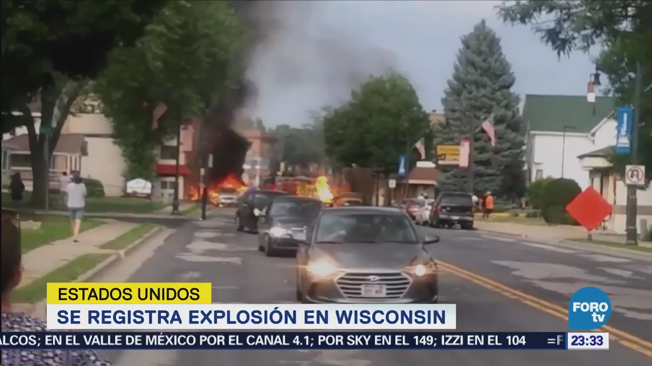 Se registra explosión en Wisconsin