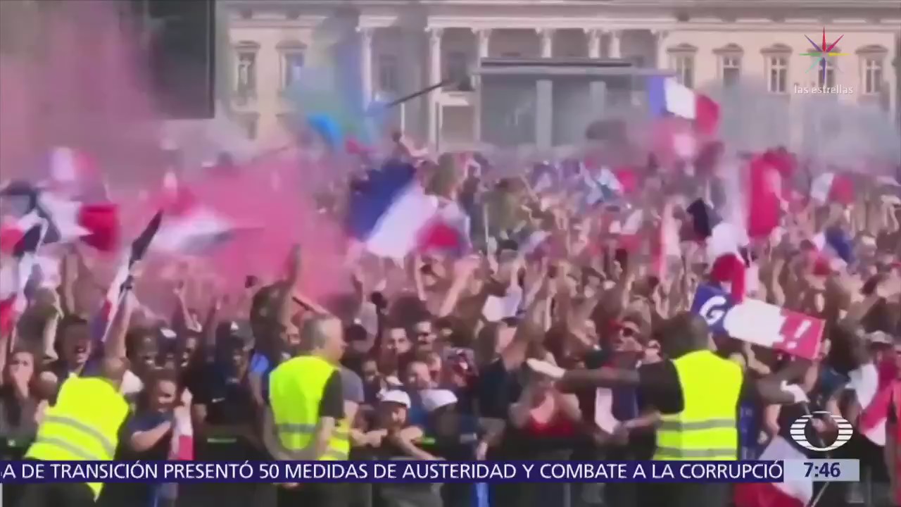 Euforia en Francia por triunfo del Mundial de Rusia 2018