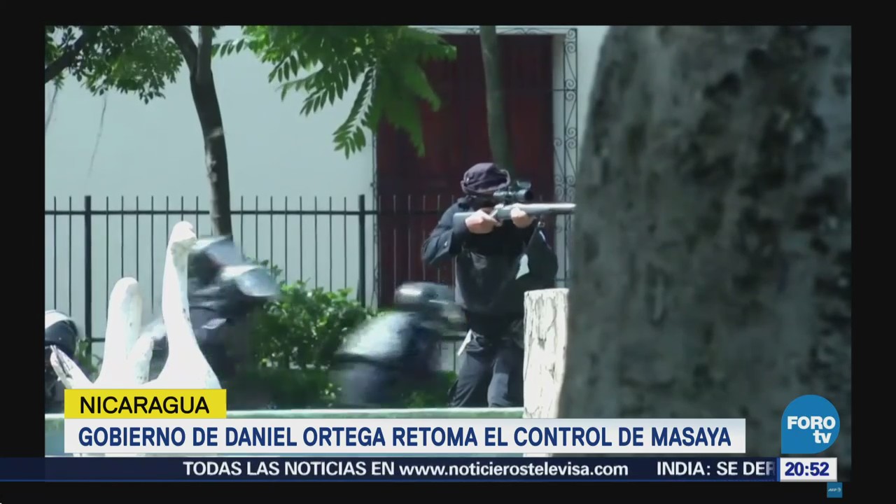 Gobierno de Ortega retoma control de Masaya