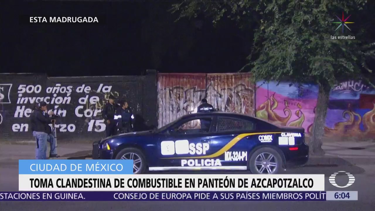 Hallan toma clandestina de combustible en panteón de Azcapotzalco