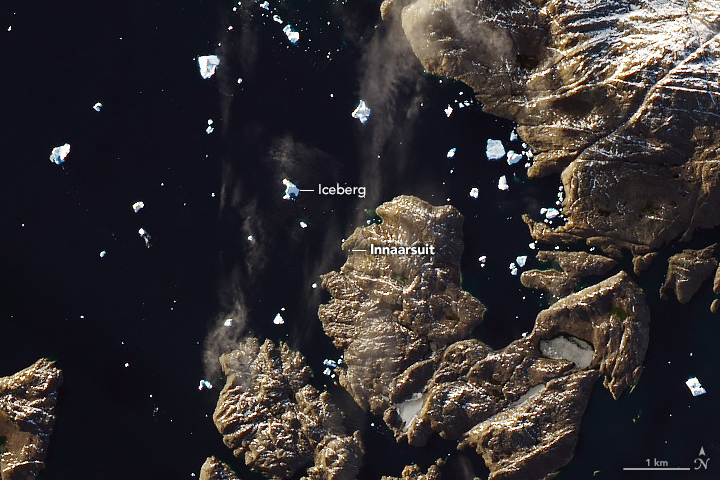 NASA difunde fotos de iceberg frente a Groenlandia
