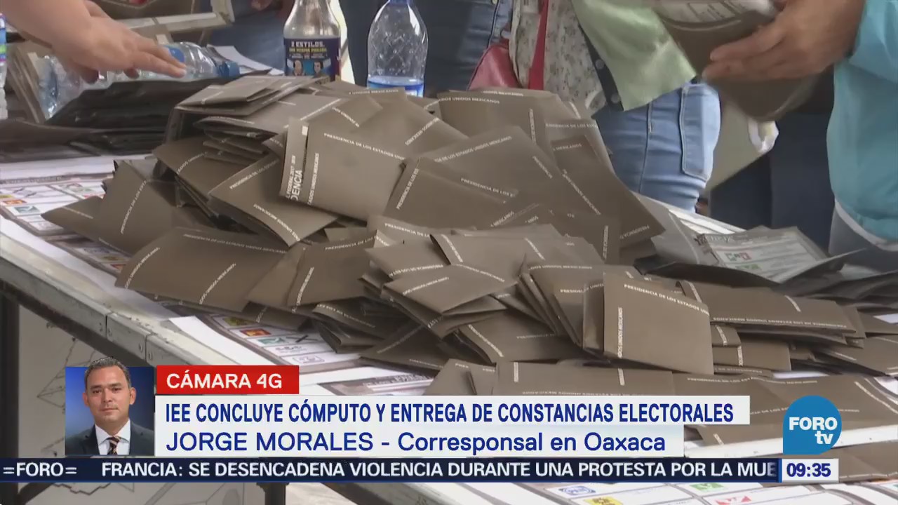 Iee Concluye Cómputo Entrega Constancias Electorales Oaxaca