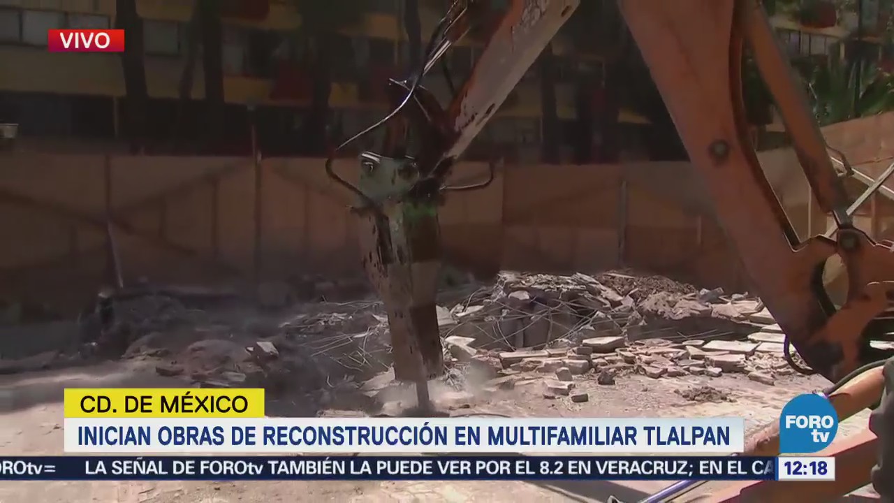 Inician obras de reconstrucción del Multifamiliar Tlalpan