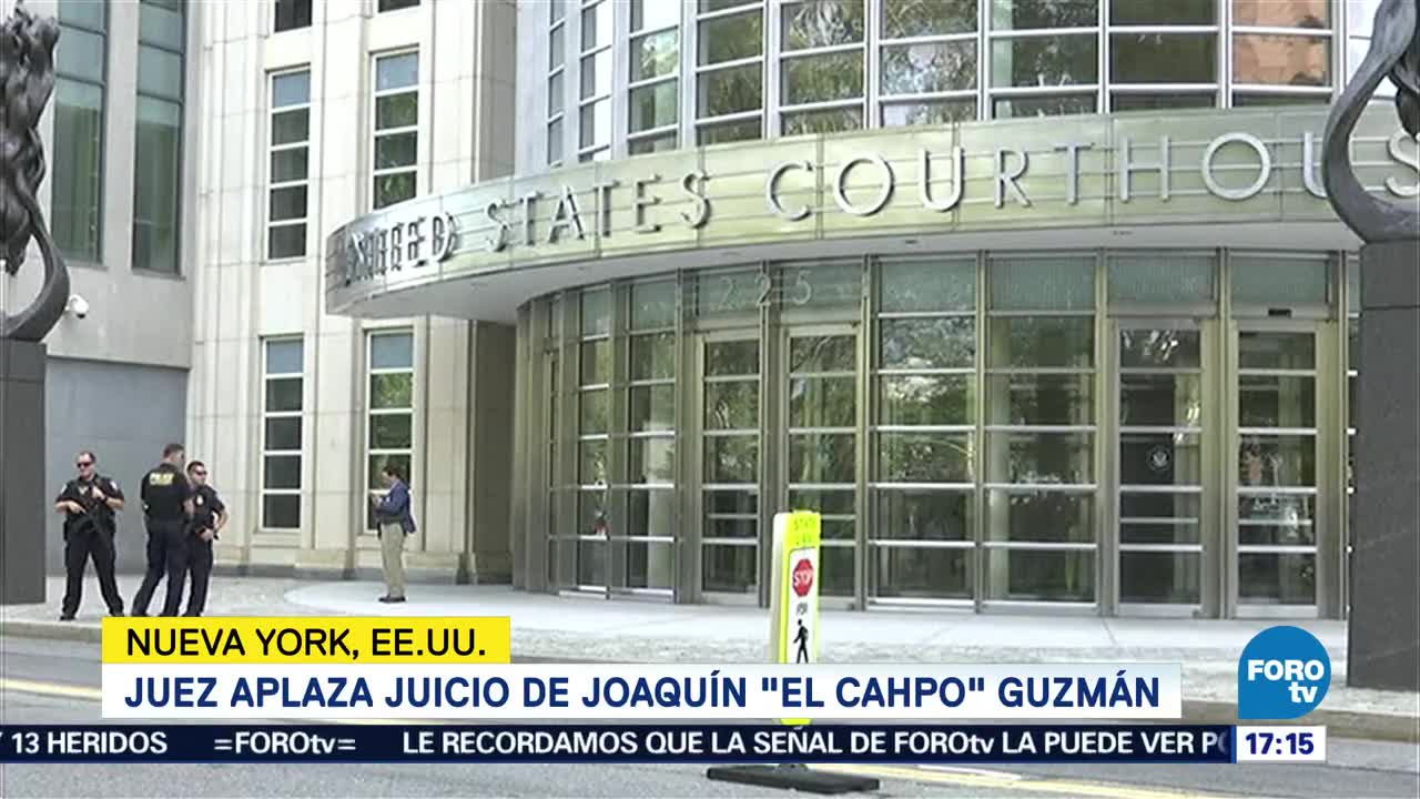 Aplazan Juicio El Chapo Guzmán Hasta Noviembre