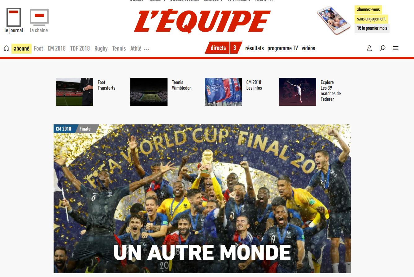 Prensa del mundo destaca victoria de Francia en el Mundial