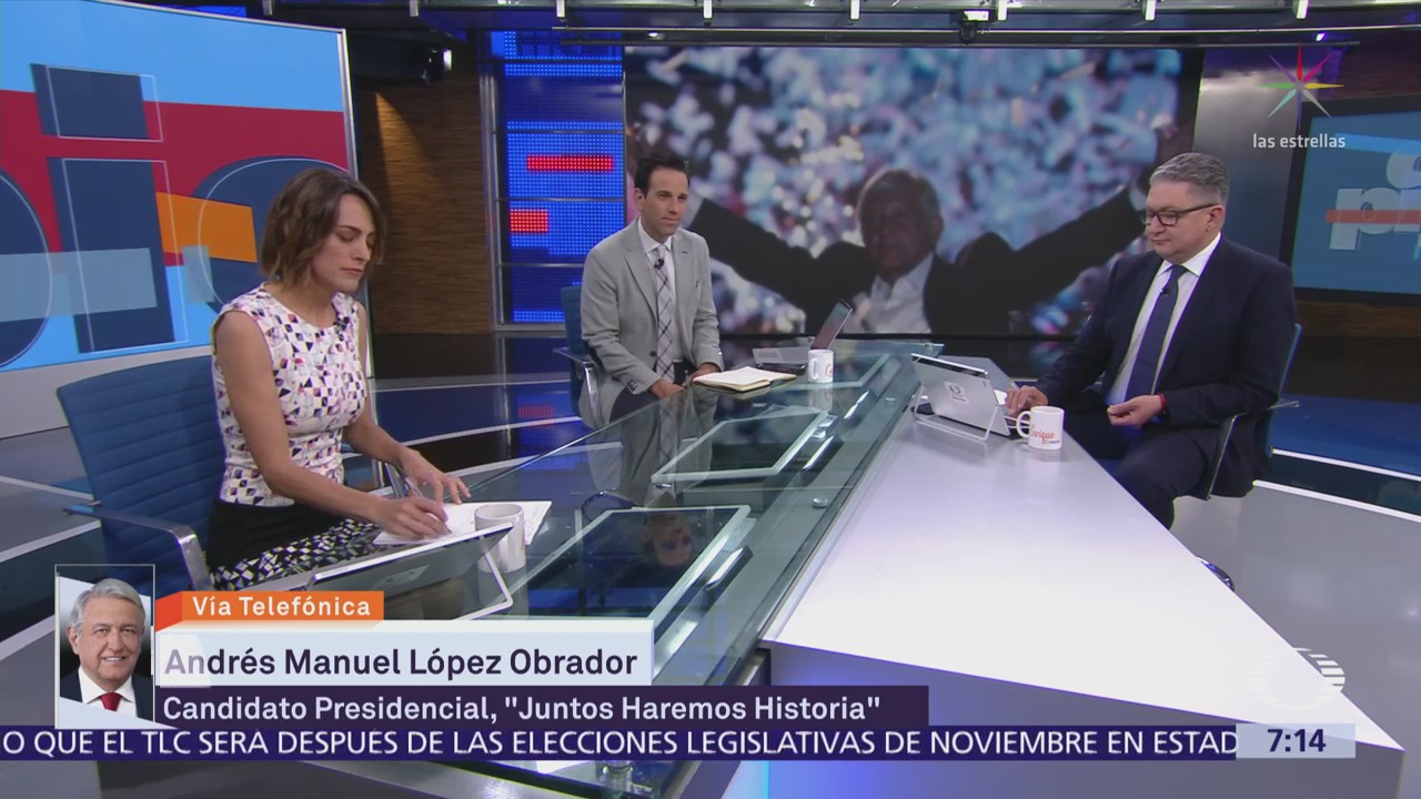López Obrador habla en Despierta con Loret tras triunfo en elección presidencial