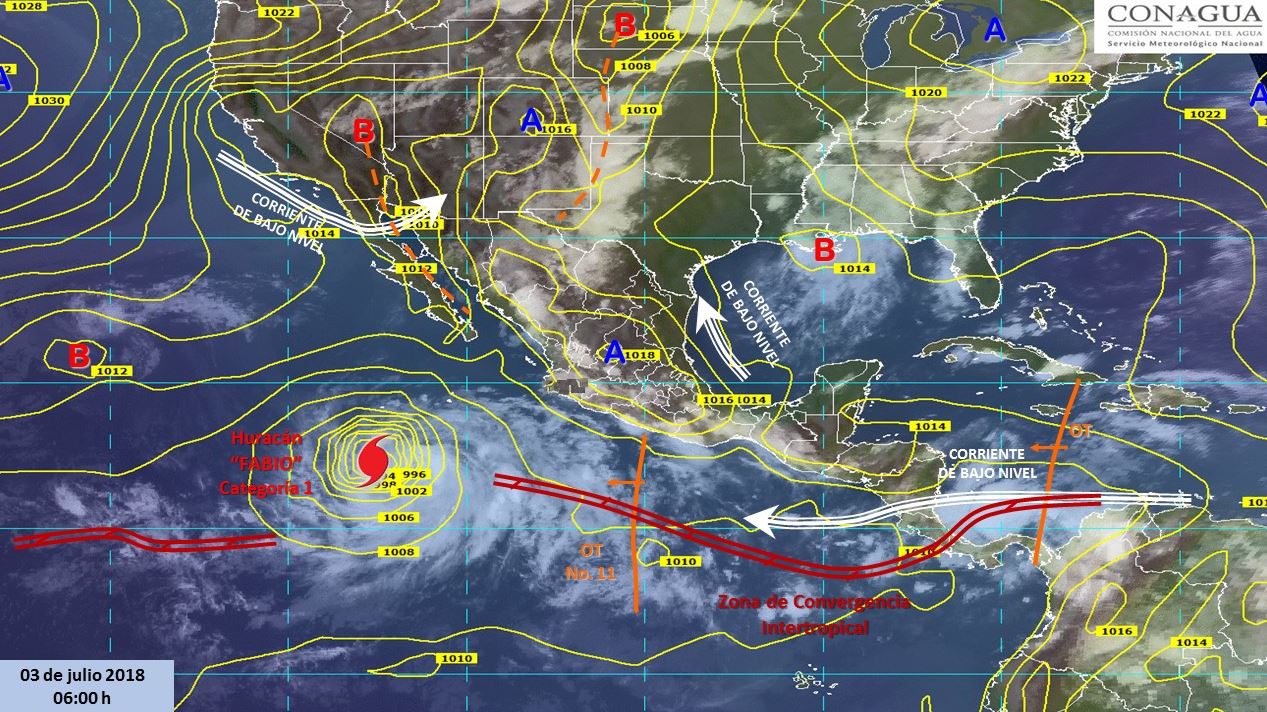 Onda tropical 11 provocará tormentas y granizadas en México 