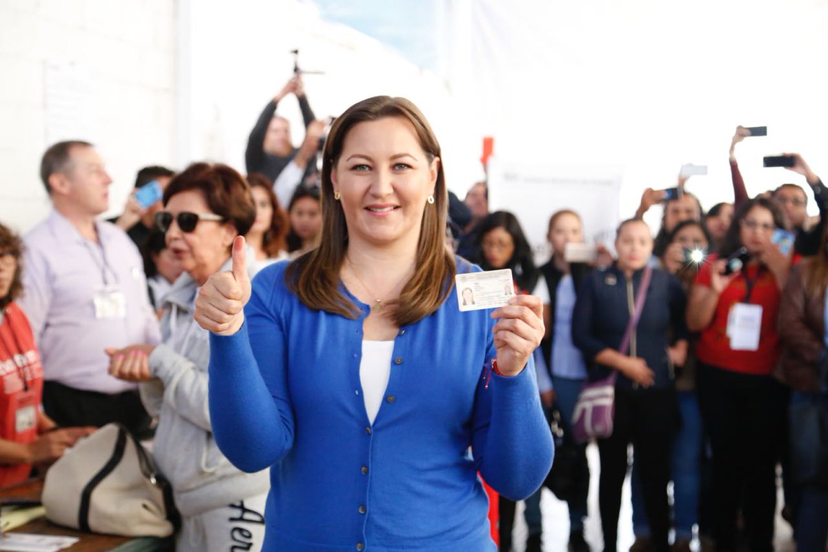 Martha Erika Alonso lleva 38% para la gubernatura de Puebla