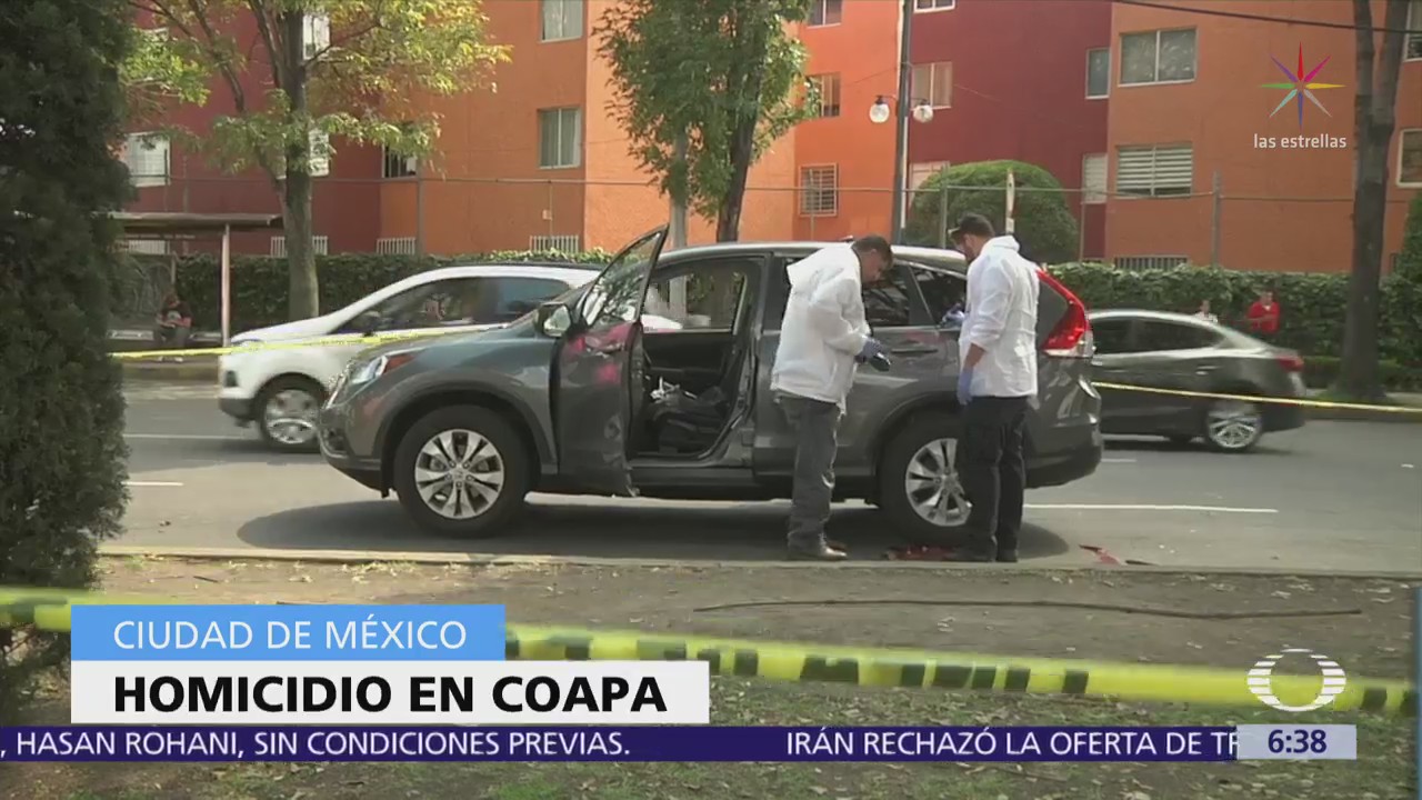 Matan a balazos a conductor de camioneta en Coapa, CDMX