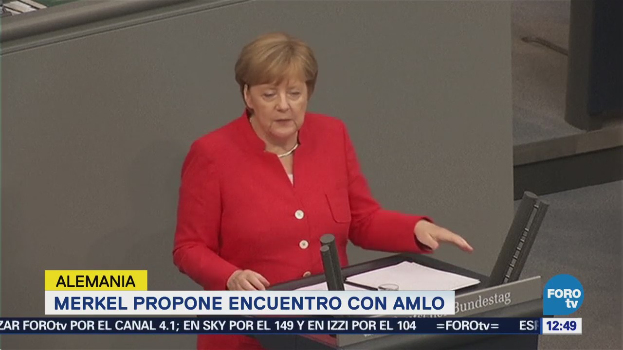 Merkel propone reunión a López Obrador