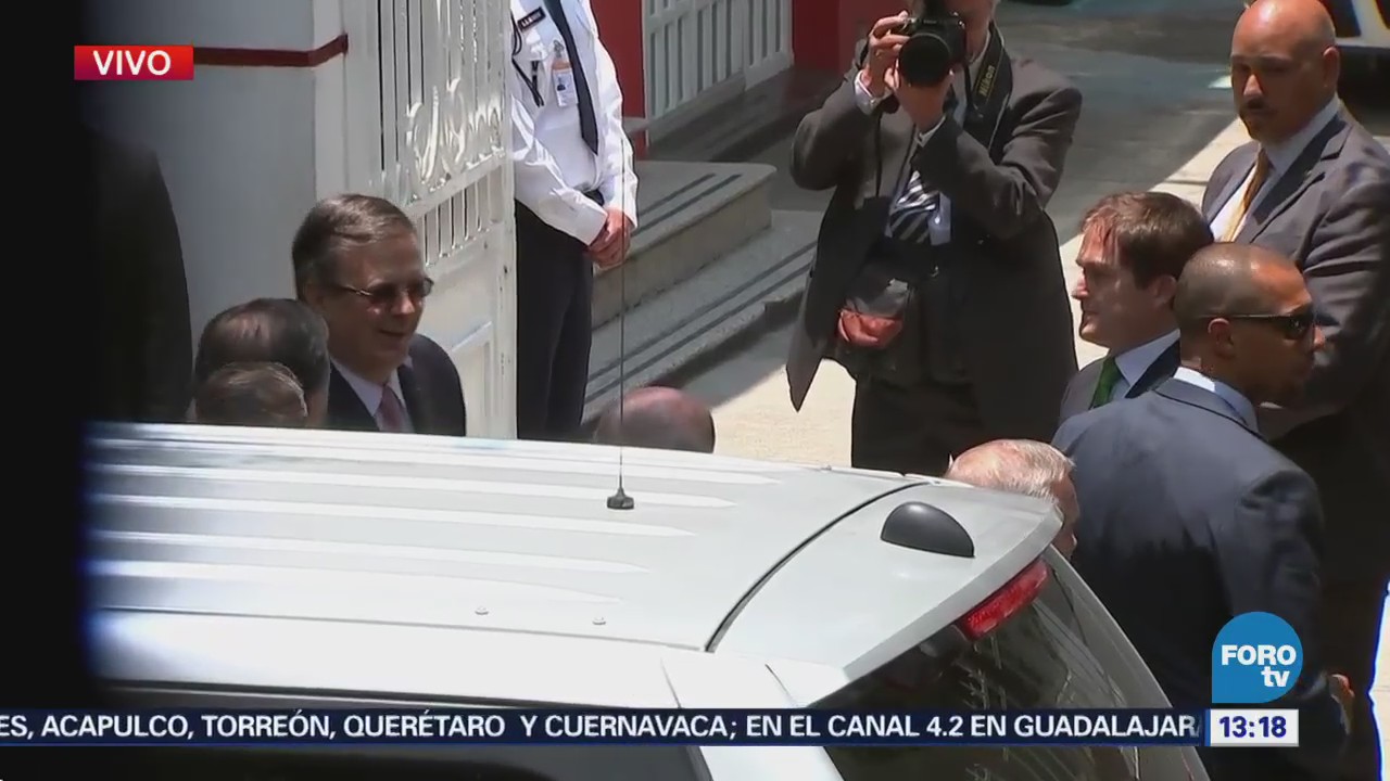 Mike Pompeo llega a la casa de transición de López Obrador