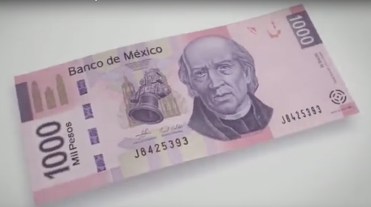 Billete Mil Pesos Banco México Ley