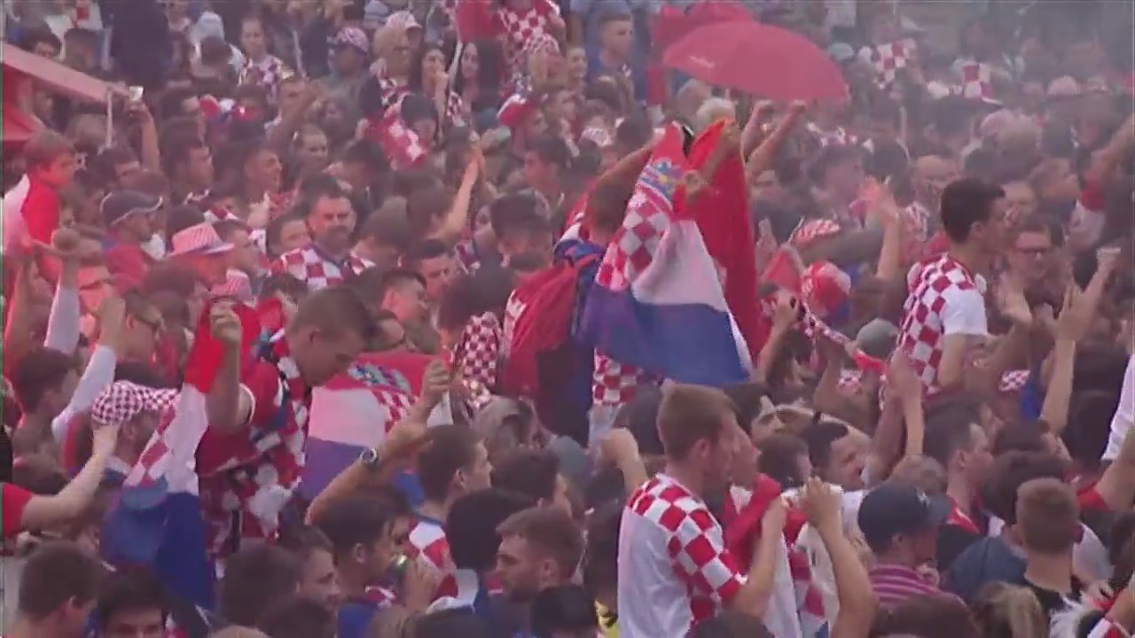 Miles Croatas Festejan Pase Final Mundial
