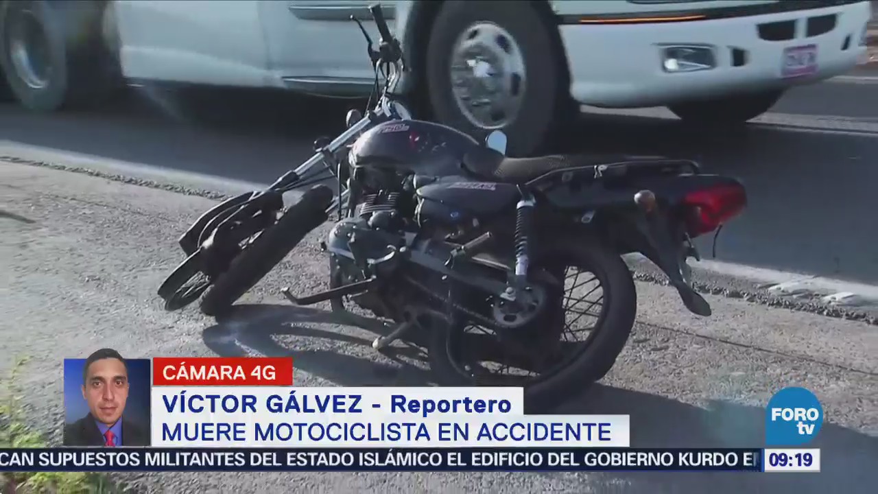 Muere motociclista en accidente sobre la autopista Peñón-Texcoco