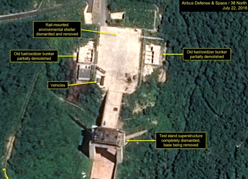 Corea de Norte desmantela instalaciones que desarrollan motores de misiles