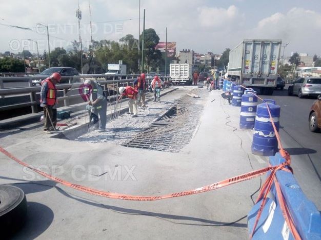 Por reparación cerrarán puente en Periférico e Iztapalapa
