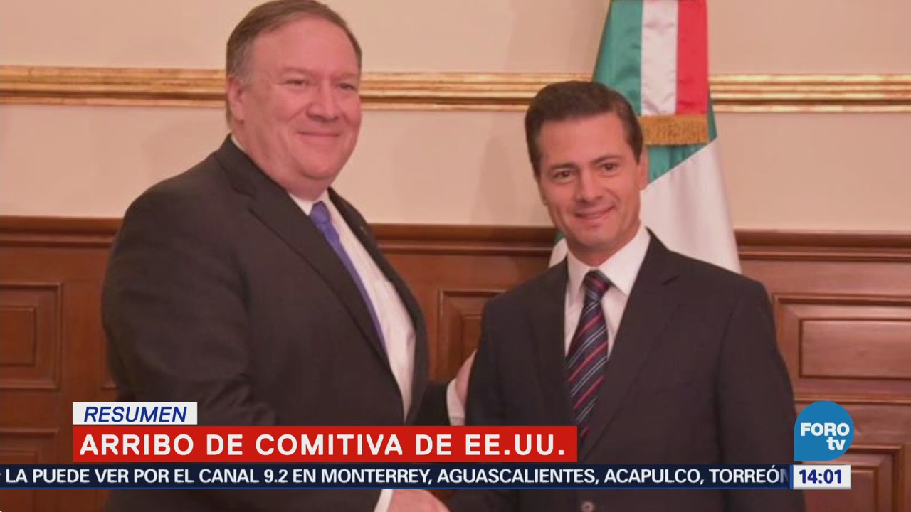 Peña Nieto Recibe Mike Pompeo Los Pinos