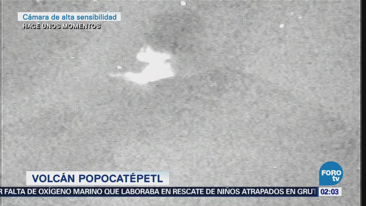 Popocatépetl registra actividad incandescente esta madrugada