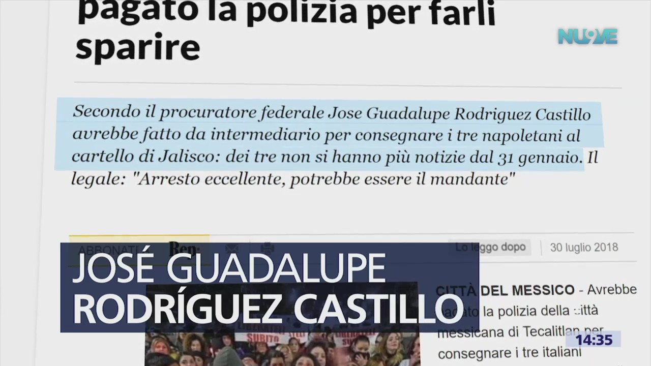 Prensa Italiana Destaca Arresto Desaparición Italianos Jalisco