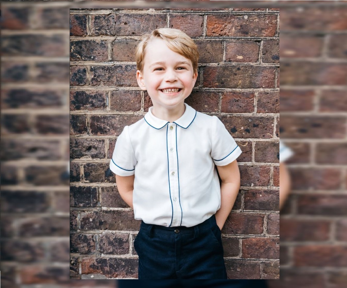 Publican nueva fotografía del príncipe Jorge en su quinto cumpleaños