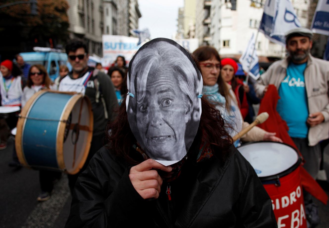 Protestas y corte de calles en Buenos Aires por G20