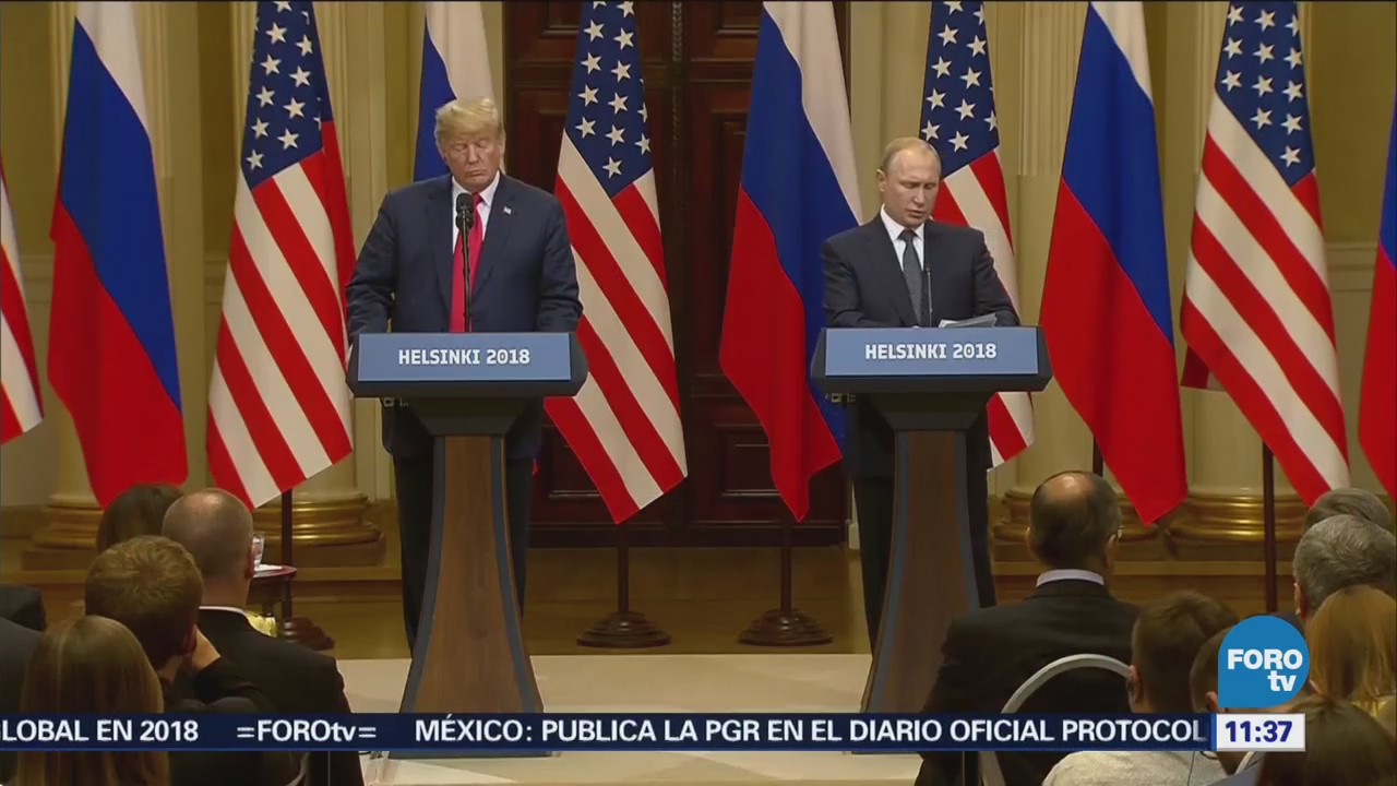 Putin y Trump celebran histórica cumbre en Helsinki