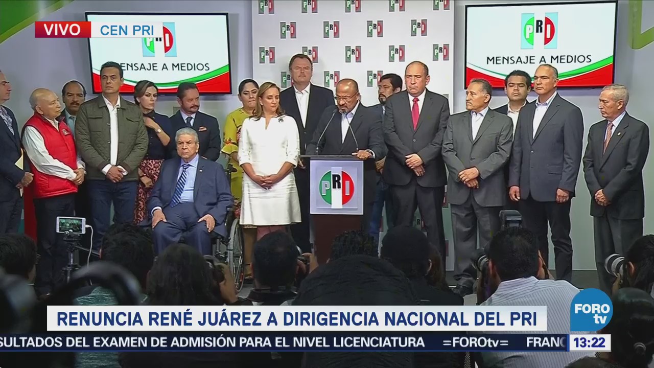 René Juárez Cisneros Renuncia Presidencia Pri