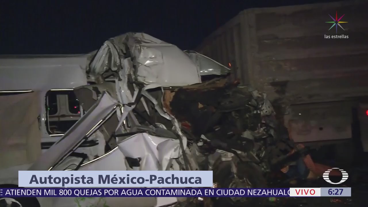 Reportan 12 muertos por accidente en la México-Pachuca