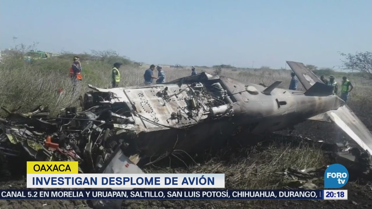 Se desploma avión de Sedena en Oaxaca