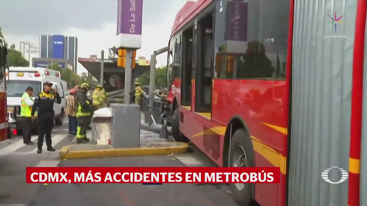 Se registra otro accidente de Metrobús