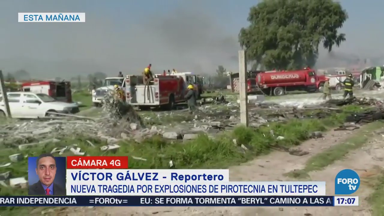Retiran Unidades Emergencia Zona Estallido Tultepec