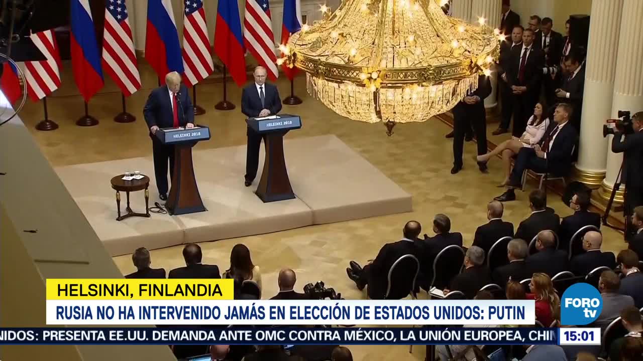 Reúnen Vladimir Putin Donald Trump